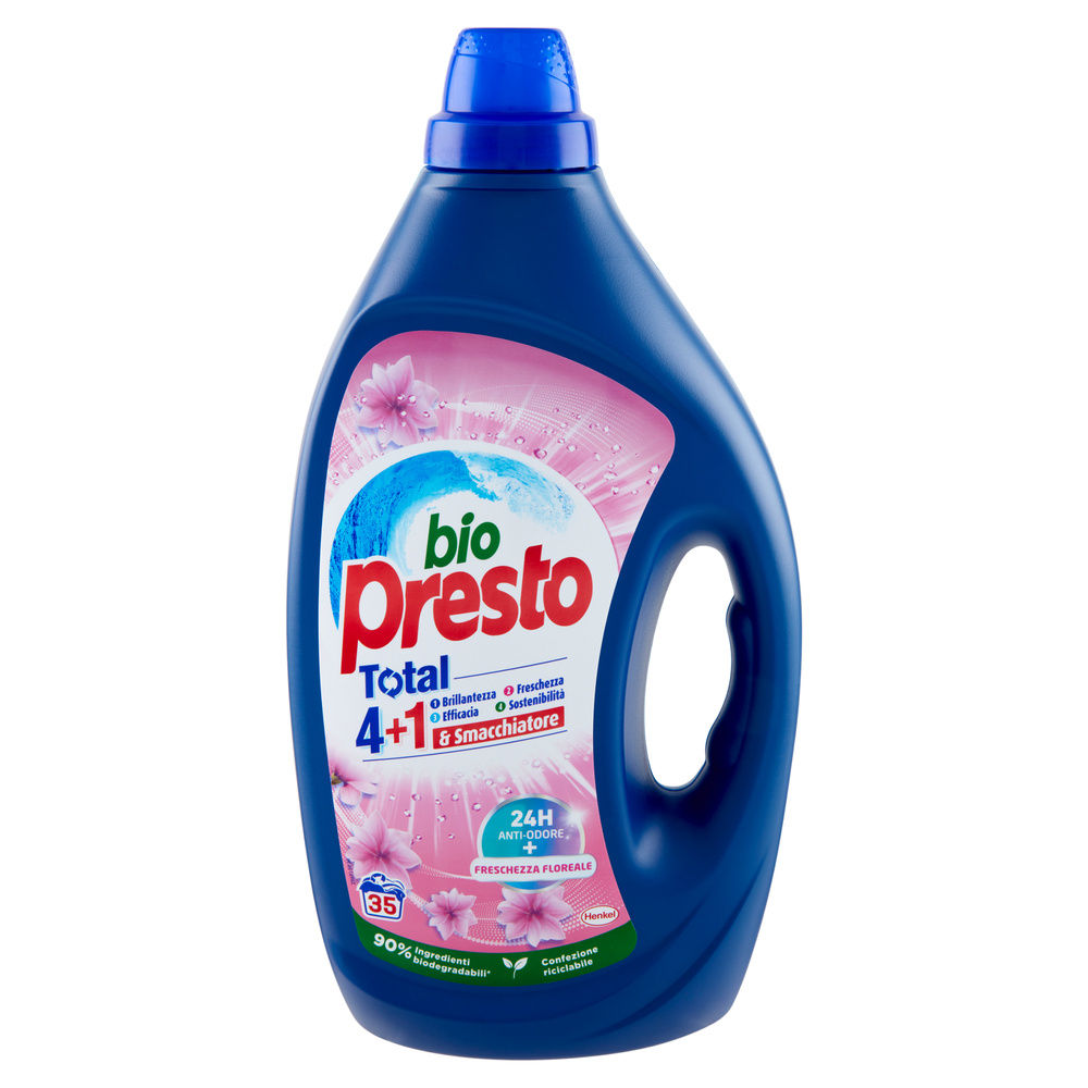 DETERSIVO LAVATRICE LIQUIDO BIO PRESTO AROMATERAPIA ORCHIDEA 35 LAV L 1.575 - 2
