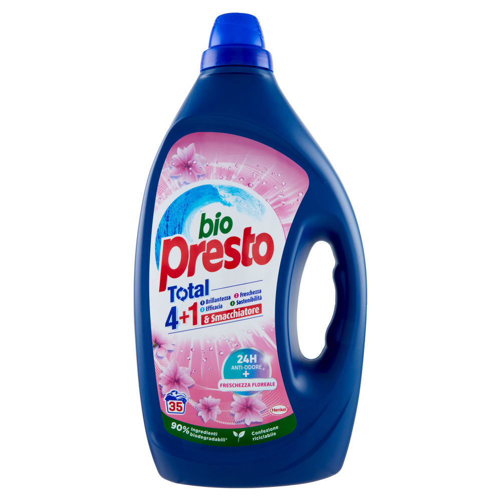 DETERSIVO LAVATRICE LIQUIDO BIO PRESTO AROMATERAPIA ORCHIDEA 35 LAV L 1.575 - 4