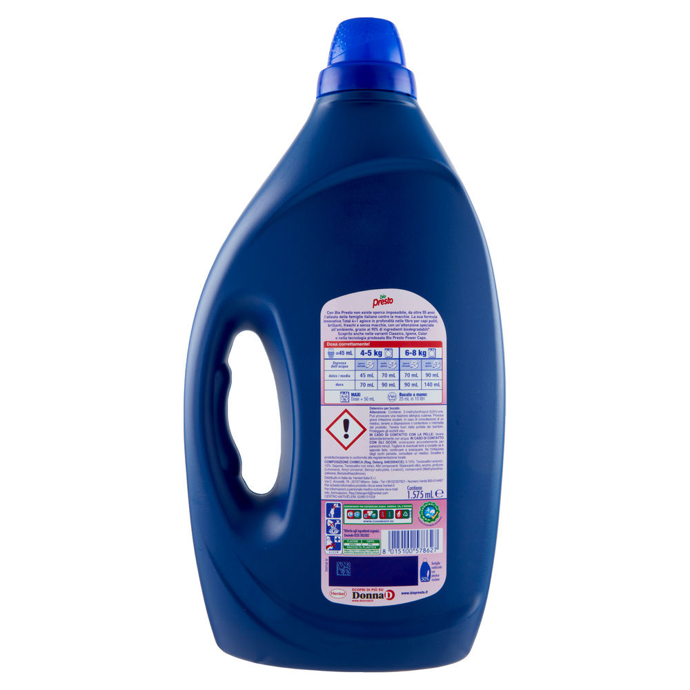 DETERSIVO LAVATRICE LIQUIDO BIO PRESTO AROMATERAPIA ORCHIDEA 35 LAV L 1.575 - 1