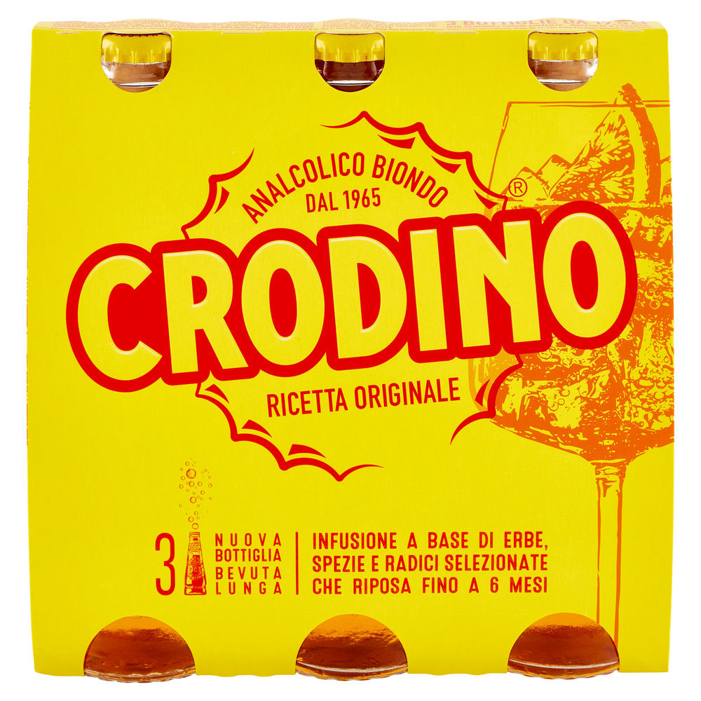 APERITIVO ANALCOLICO CRODINO CLUSTER ML 175 X 3 - 2