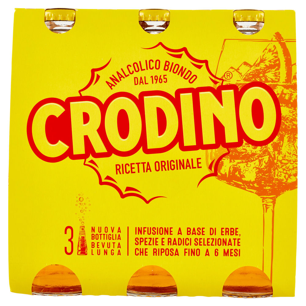 APERITIVO ANALCOLICO CRODINO CLUSTER ML 175 X 3 - 3