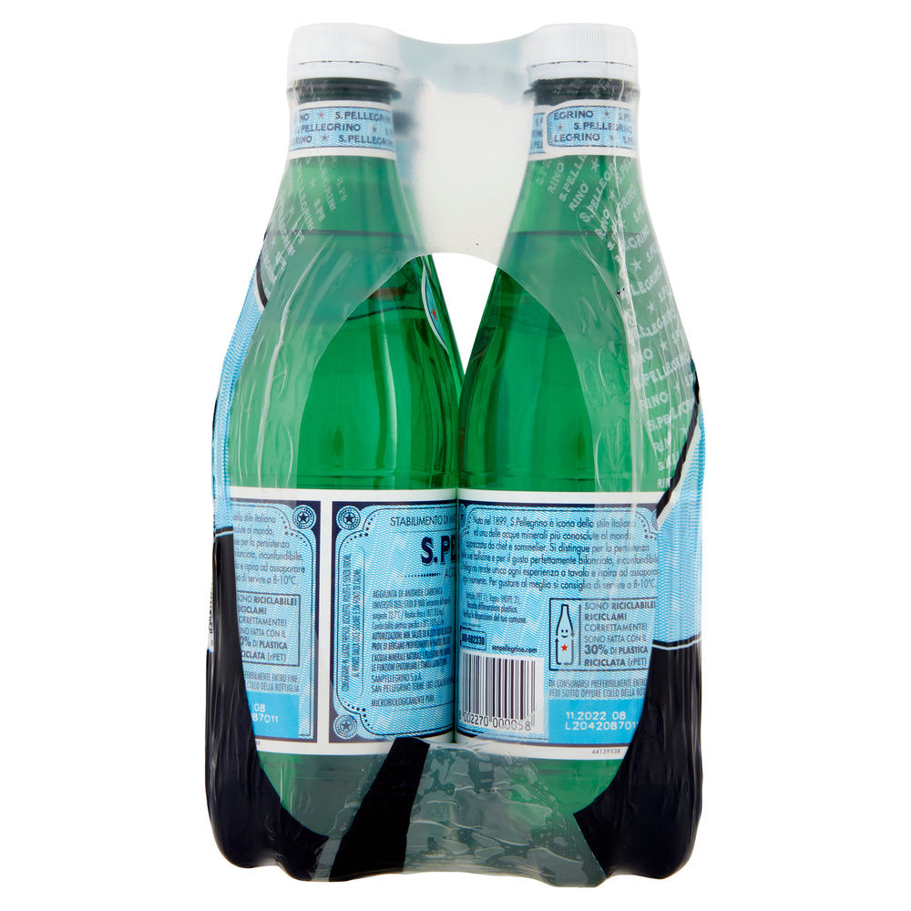 ACQUA SANPELLEGRINO FRIZZANTE R-PET ML 500 X 6 - 7