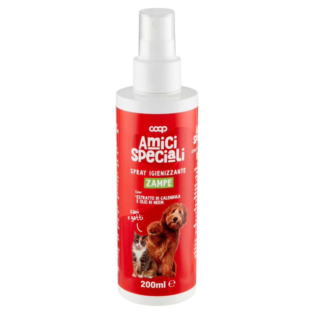 SPRAY IGIENIZZANTE PER ZAMPE CANI/GATTI AMICI SPECIALI COOP ML200 - 2