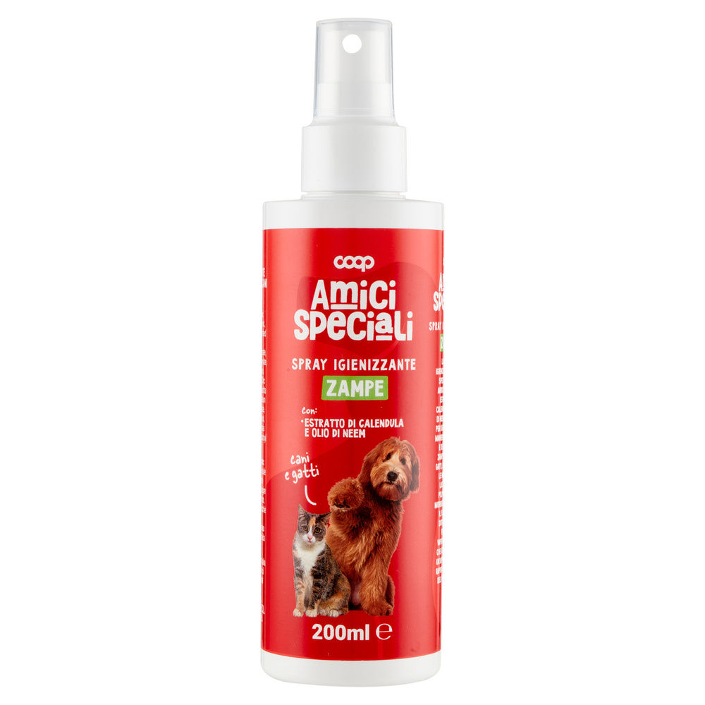 SPRAY IGIENIZZANTE PER ZAMPE CANI/GATTI AMICI SPECIALI COOP ML200 - 7