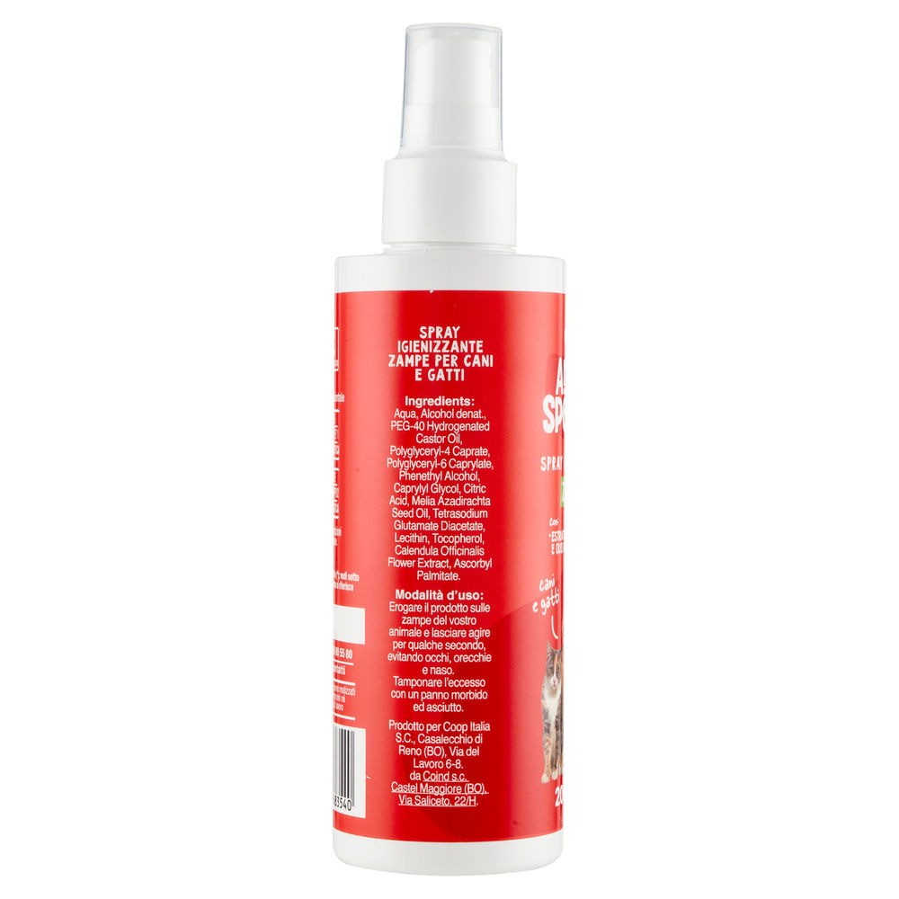 SPRAY IGIENIZZANTE PER ZAMPE CANI/GATTI AMICI SPECIALI COOP ML200 - 6