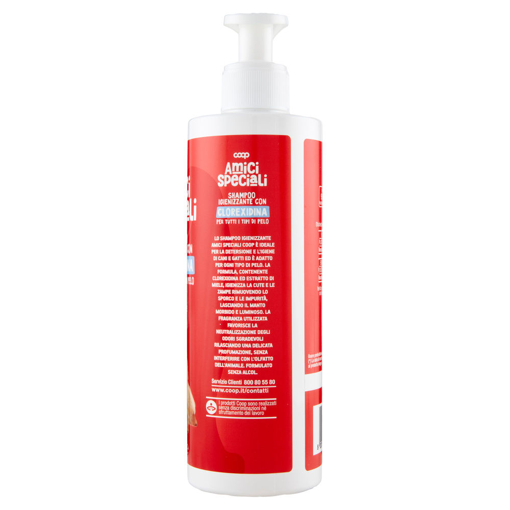 SHAMPOO IGIENIZZANTE CON ANTIBATTERICO AMICI SPECIALI COOP ML300 - 5
