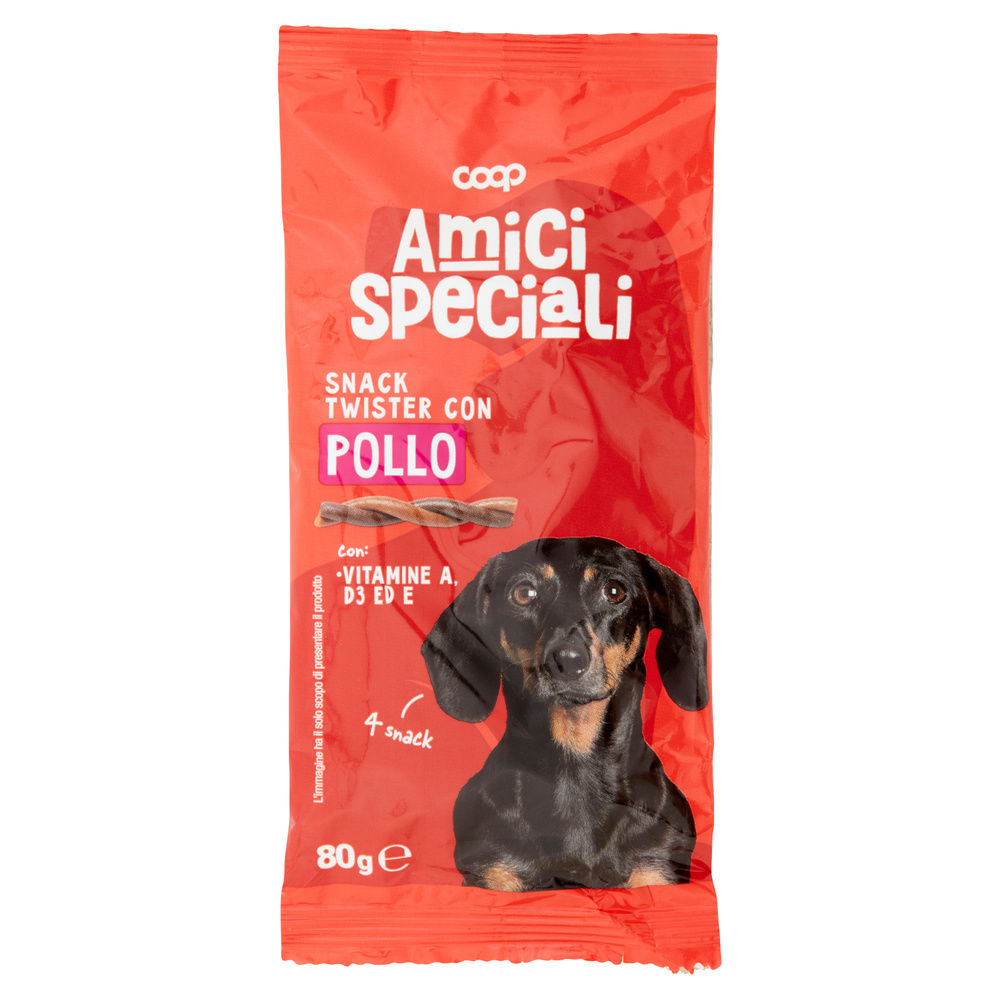 SNACK CANE TWISTER GUSTO POLLO AMICI SPECIALI COOP G80 - 3