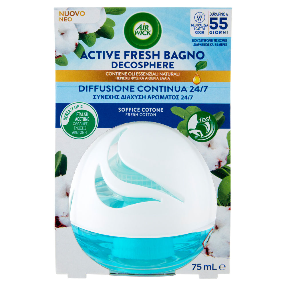 DEODORANTE AIRWICK ACTIVE FRESH BAGNO COTONE ML 75 - 5