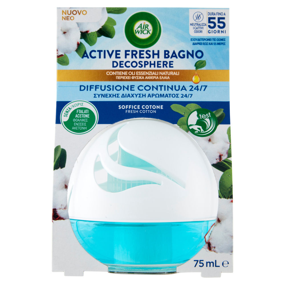 DEODORANTE AIRWICK ACTIVE FRESH BAGNO COTONE ML 75 - 3