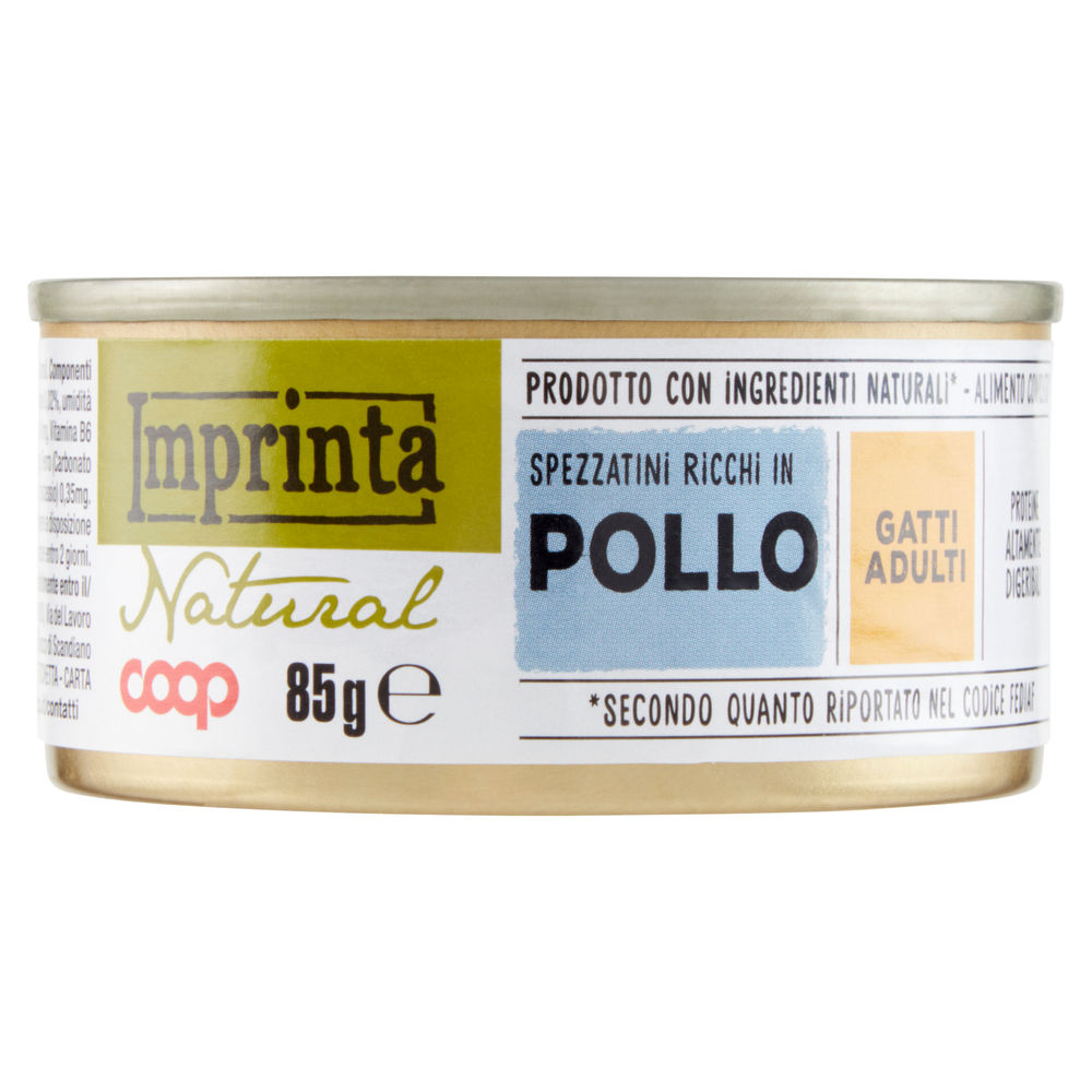 Umido gatto spezzatini pollo gatto coop imprinta g85