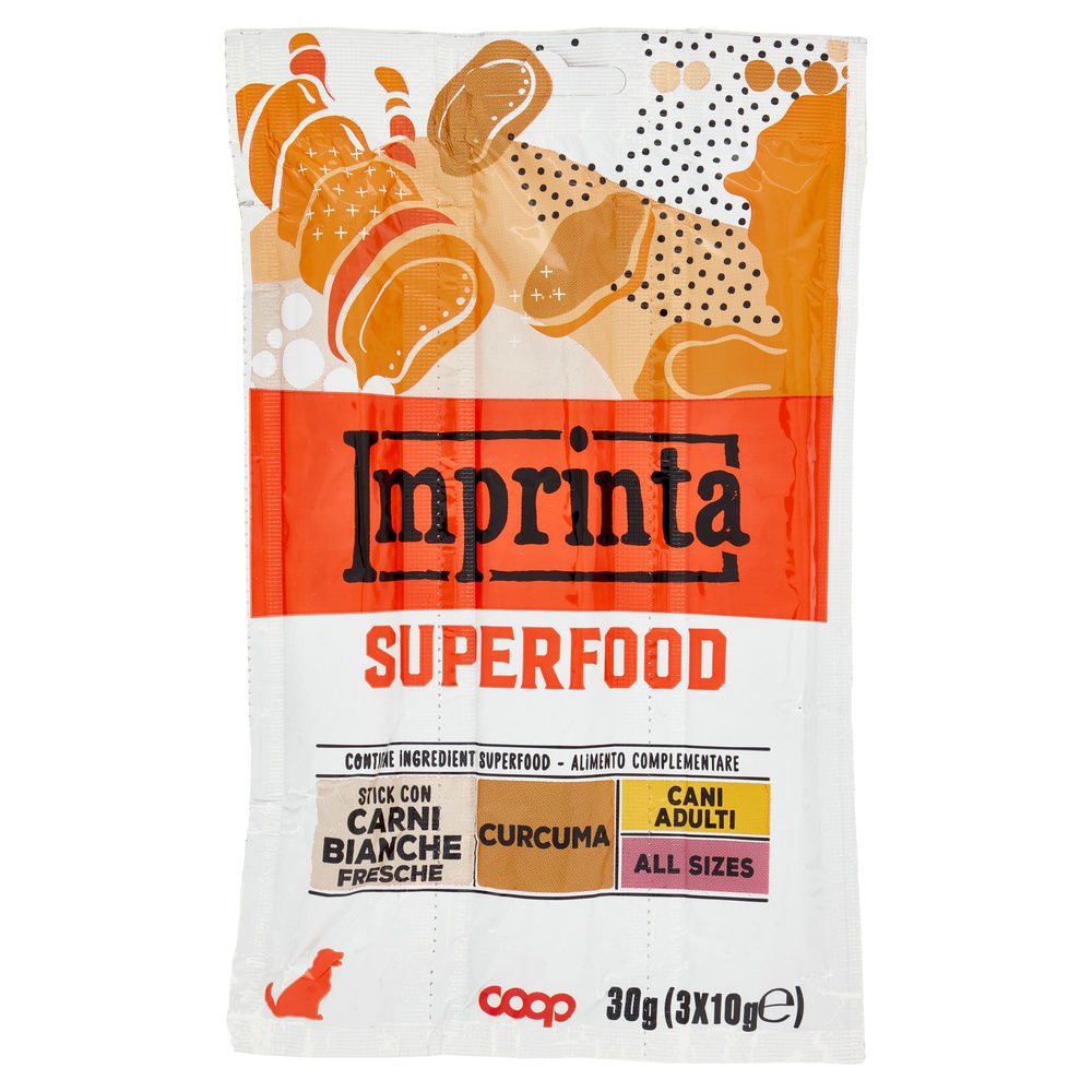 STICK CANE POLLO/TACCHINO/CURCUMA IMPRINTA SUPERFOOD COOP G10X3 - 3