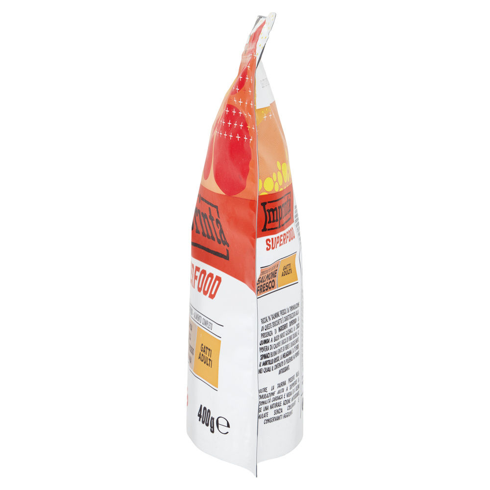 SECCO GATTO CROCCHETTE CON SALM/QUINOA/ZUCCA/MIRT.R.IMPRINTA SUPERFOOD COOP G400 - 7