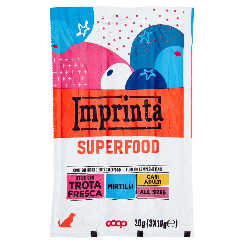 STICK CANE TROTA E MIRTILLI IMPRINTA SUPERFOOD COOP G10X3 - 0