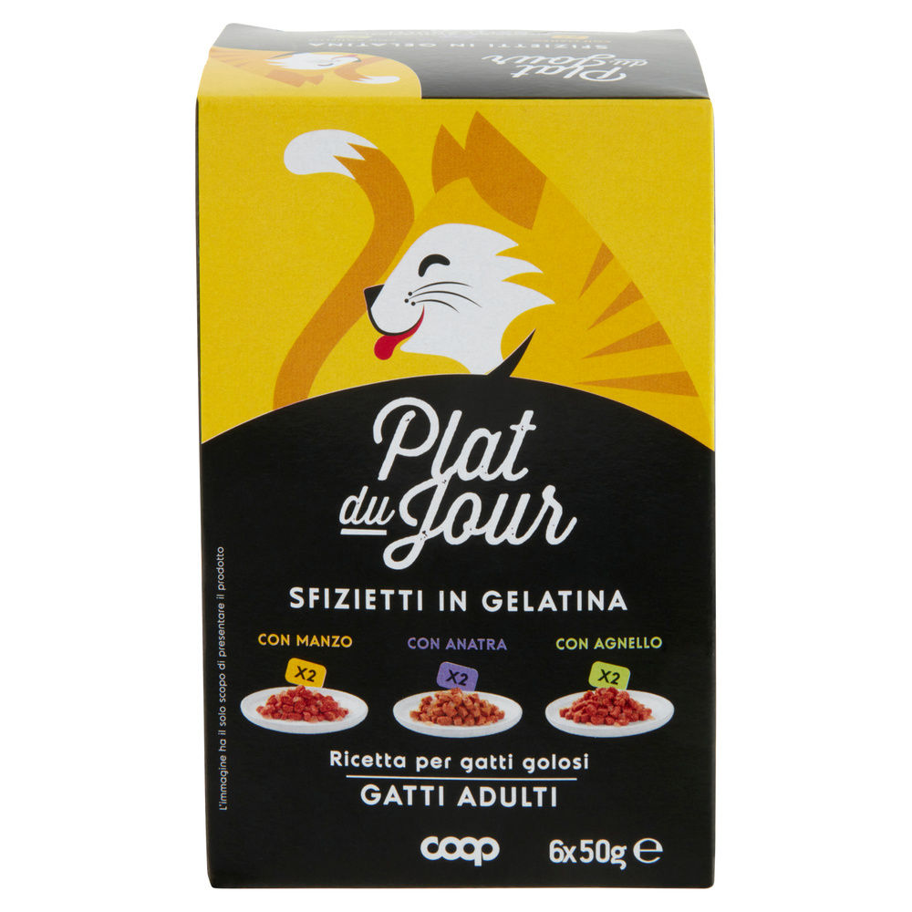 UM.GATTO MULTIPACK GATTO SFIZIETTI CARNE ROSSA IN GELAT. COOP PLAT DU JOUR G50X6 - 2