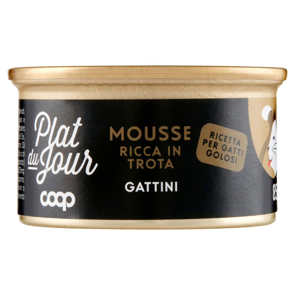 UMIDO GATTO MOUSSE PER GATTINI TROTA COOP PLAT DU JOUR G 85 - 0