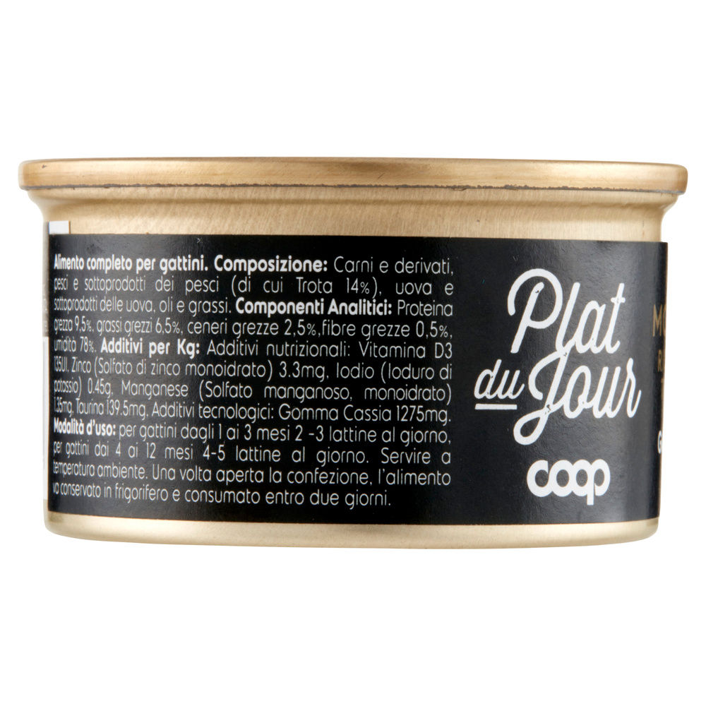 UMIDO GATTO MOUSSE PER GATTINI TROTA COOP PLAT DU JOUR G 85 - 3