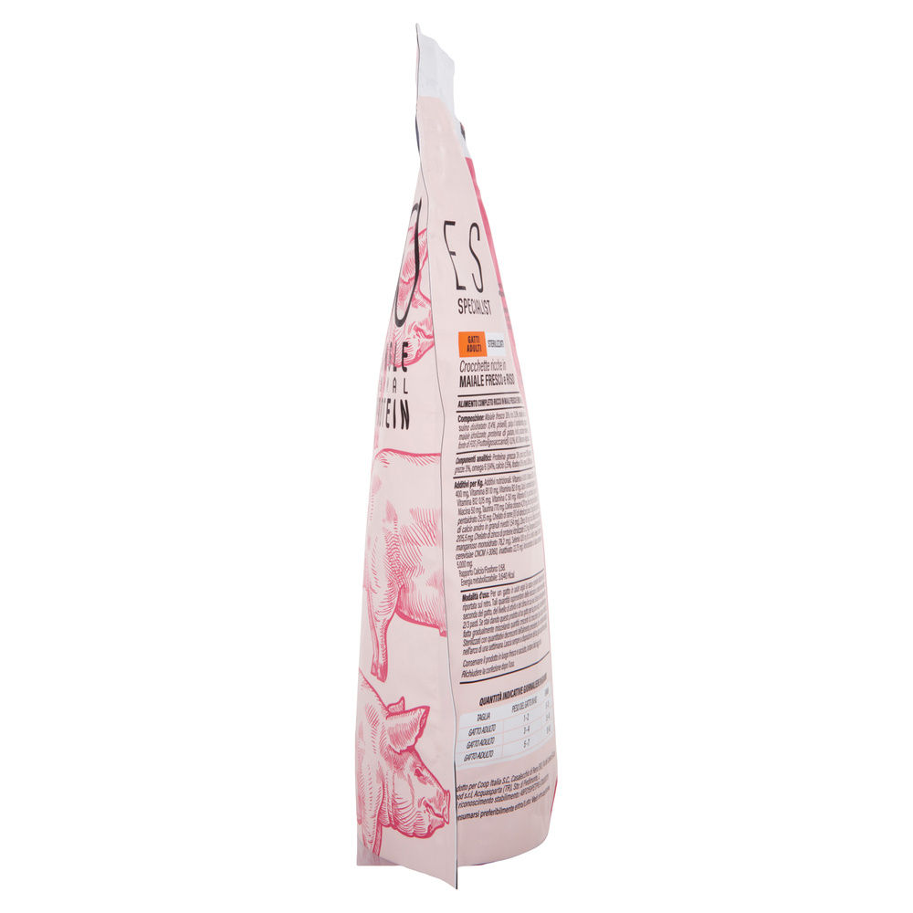 SECCO GATTO CROCCHETTE MONOPROT MAIALE PER GATTI STERILIZZ  ESIGO SP COOP G800 - 8