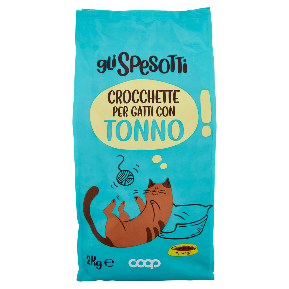 SECCO GATTO CROCCHETTE PER GATTI TONNO GLI SPESOTTI COOP KG 2 - 2