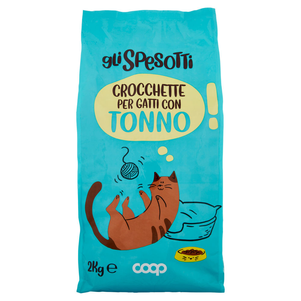 SECCO GATTO CROCCHETTE PER GATTI TONNO GLI SPESOTTI COOP KG 2 - 3