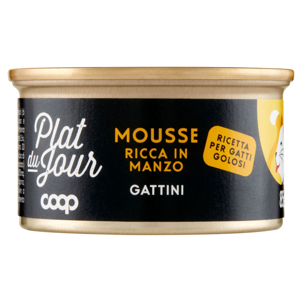 UMIDO GATTO MOUSSE PER GATTINI MANZO COOP PLAT DU JOUR G 85 - 0