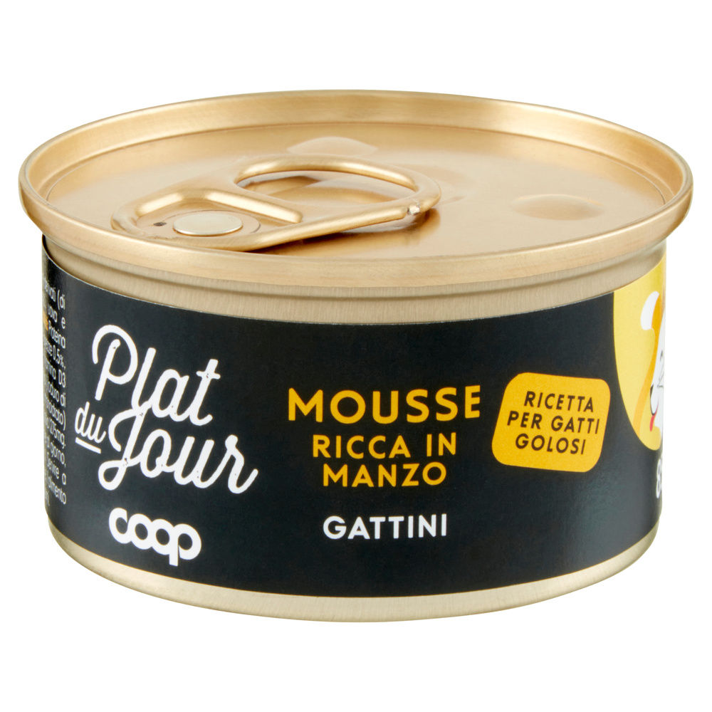 UMIDO GATTO MOUSSE PER GATTINI MANZO COOP PLAT DU JOUR G 85 - 4