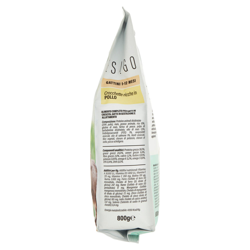 SECCO GATTO CROCCHETTE PER GATTINI POLLO E RISO ESIGO COOP G800 - 5