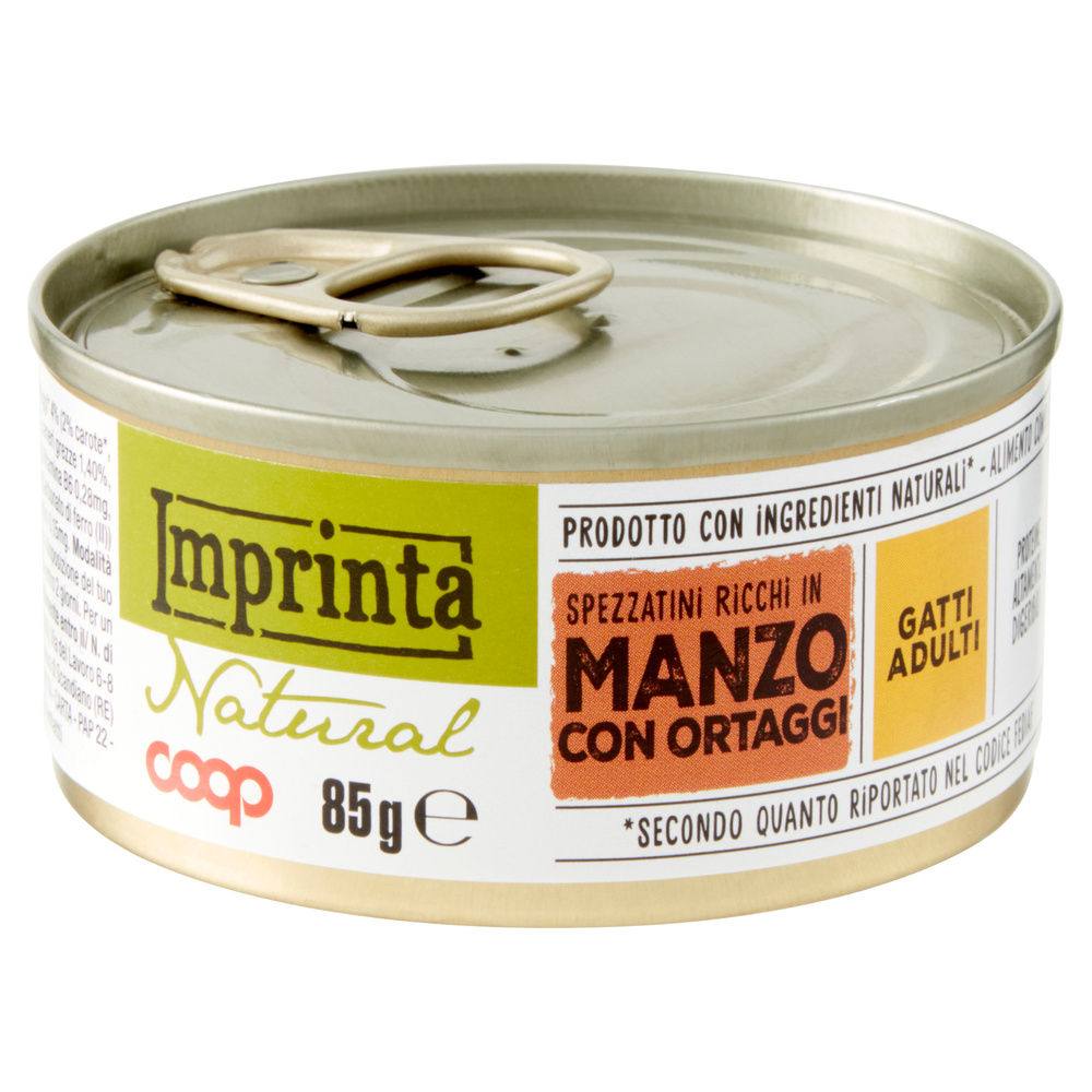 UMIDO GATTO SPEZZATINI PER GATTO MANZO E VERDURE COOP IMPRINTA G85 - 2