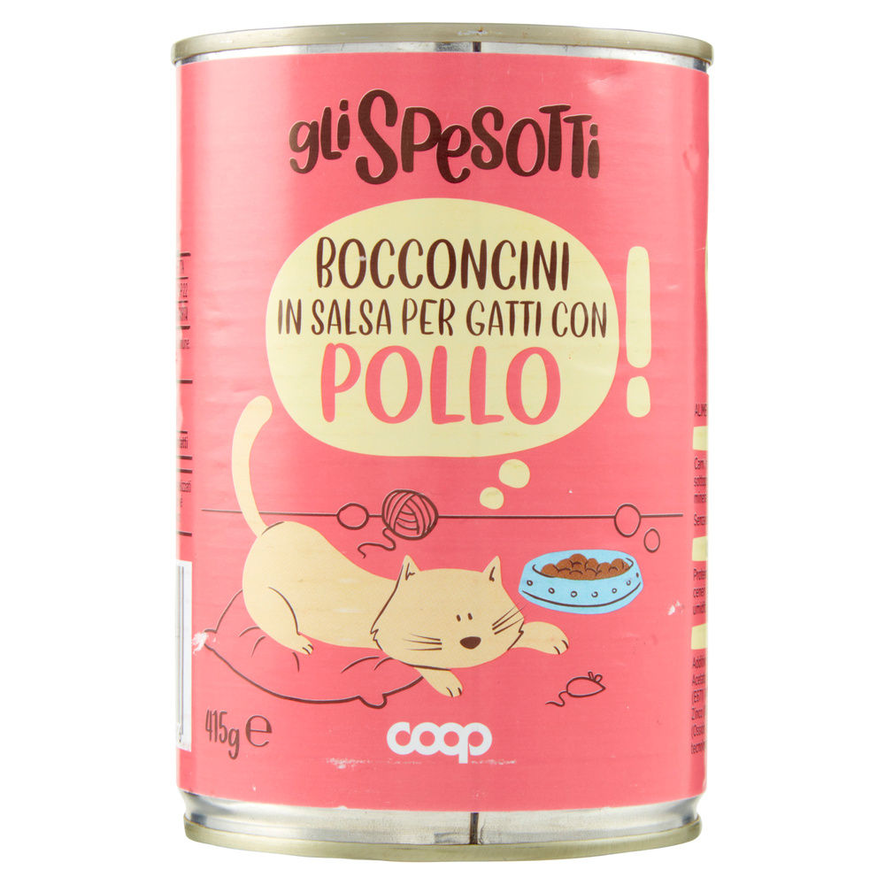 UMIDO GATTO BOCCONCINI PER GATTI POLLO LATTINA GLI SPESOTTI COOP G415 - 3