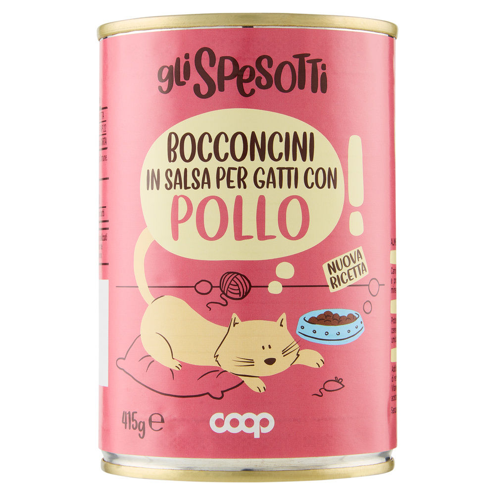 UMIDO GATTO BOCCONCINI PER GATTI POLLO LATTINA GLI SPESOTTI COOP G415 - 0