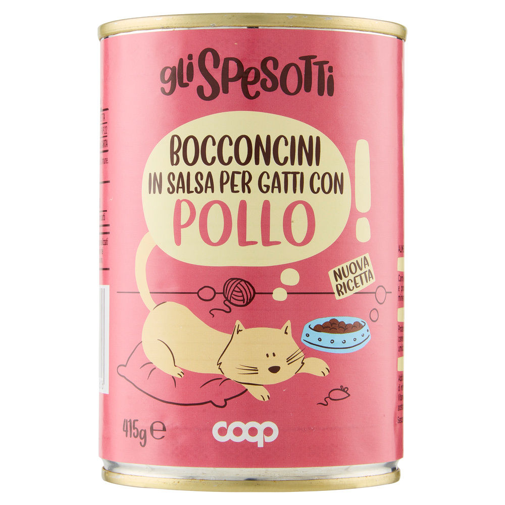 UMIDO GATTO BOCCONCINI PER GATTI POLLO LATTINA GLI SPESOTTI COOP G415 - 14