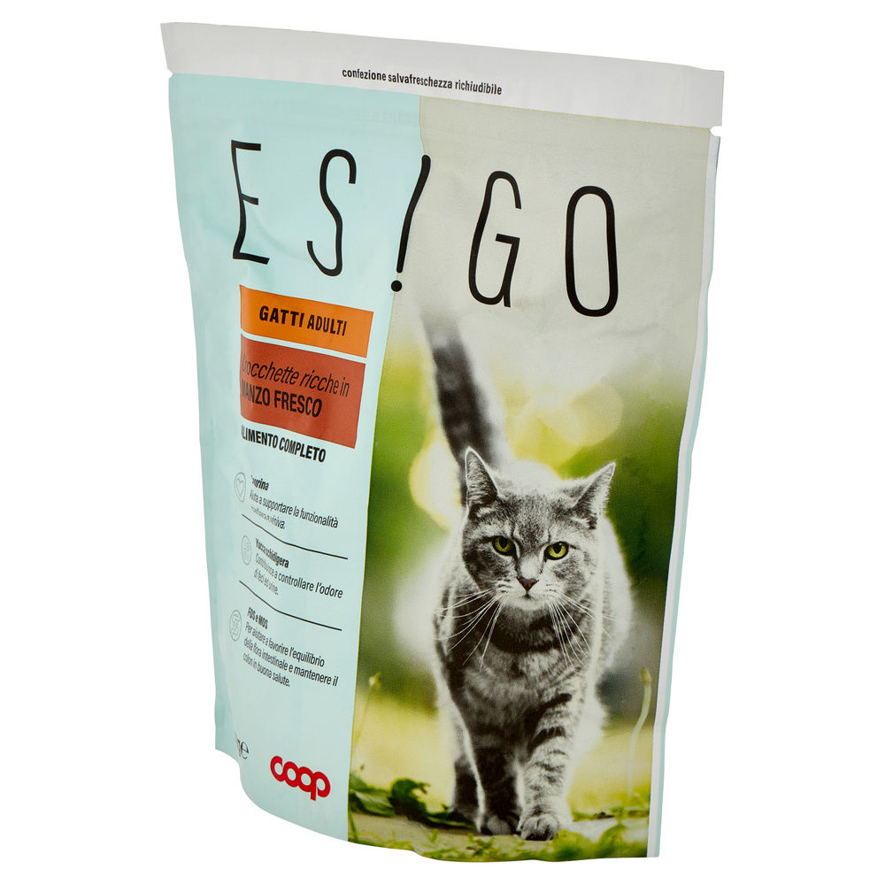 SECCO GATTO CROCCHETTE MANZO PER GATTI ADULTI ESIGO COOP G400 - 7