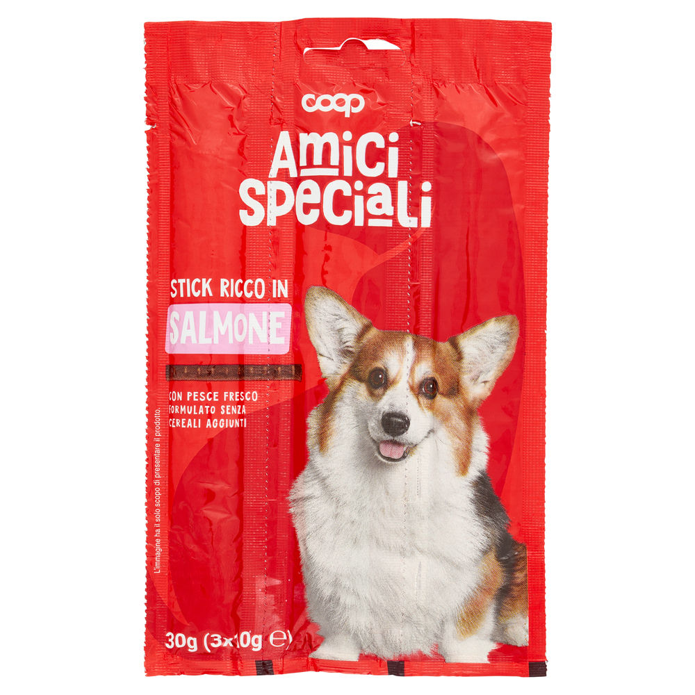 Stick per cani salmone amici speciali coop g10x3