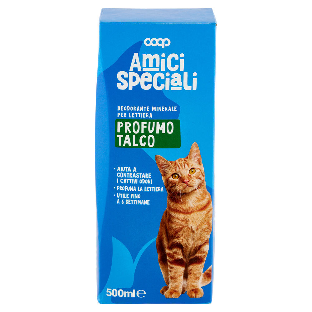 DEODORANTE LETTIERA GATTO PROFUMAZIONE TALCO AMICI SPECIALI COOP ML500 - 2