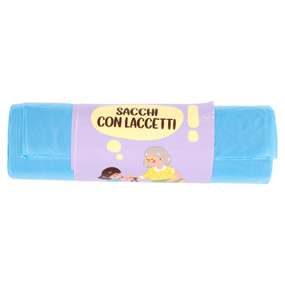 SACCHI NETTEZZA GLI SPESOTTI COOP CON LACCI BLU 50X60 PZ 20 - 3