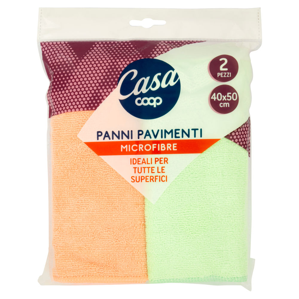 Panni pavimenti microfibra coop casa pz.2