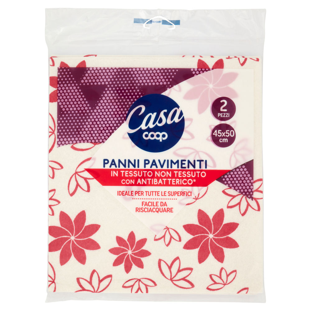 Panni pavimento coop casa tnt c/antibatterico pz.2