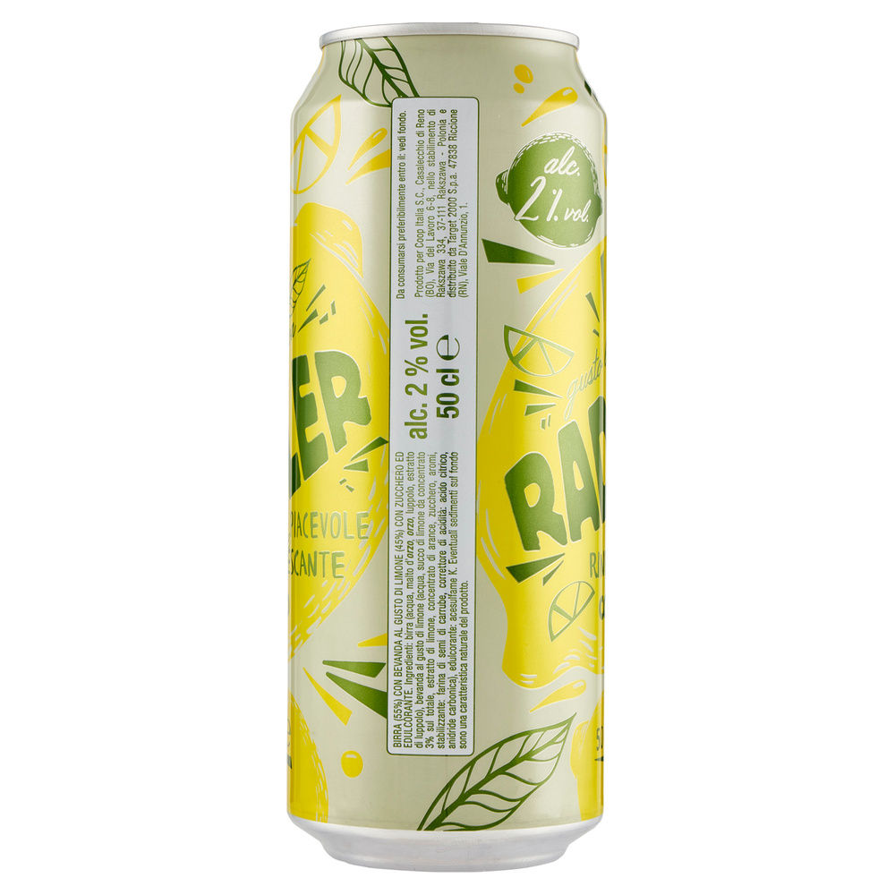 BIRRA RADLER AL LIMONE 2 GRADI COOP LATTINA ML 500 - 5