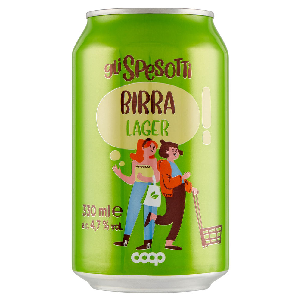 BIRRA LAGER GLI SPESOTTI COOP LATTINA ML 330 - 0