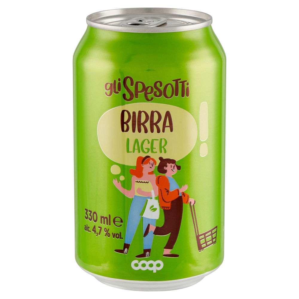 BIRRA LAGER GLI SPESOTTI COOP LATTINA ML 330 - 2