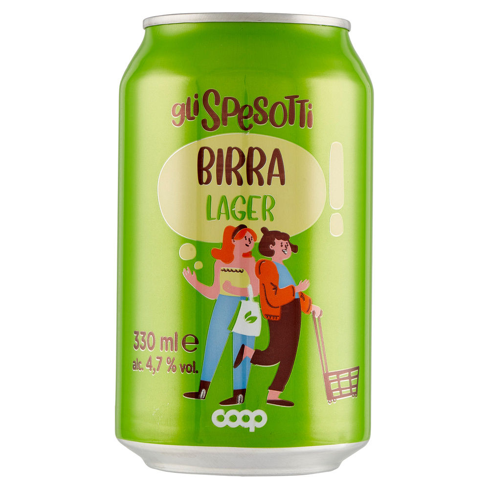 BIRRA LAGER GLI SPESOTTI COOP LATTINA ML 330 - 3