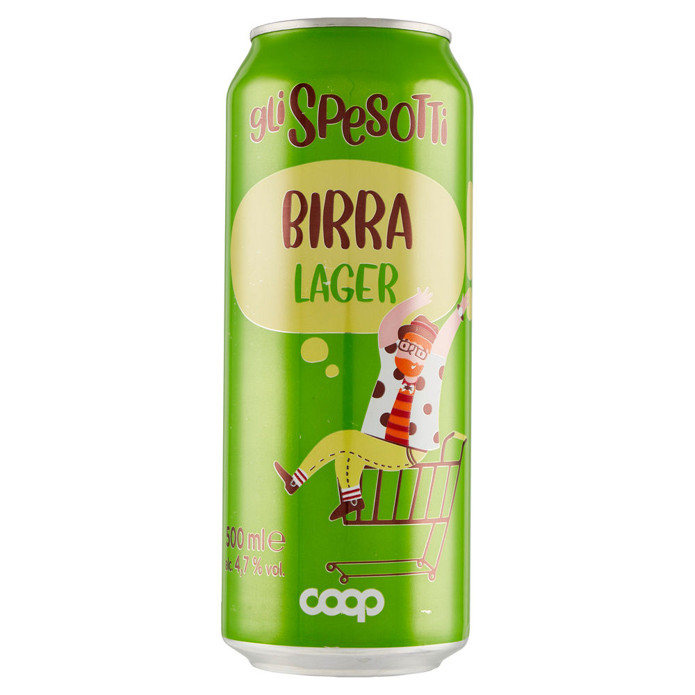 BIRRA LAGER GLI SPESOTTI COOP LATTINA ML 500 - 3