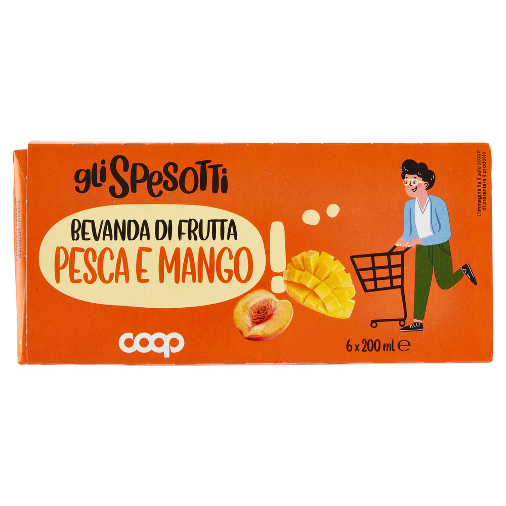 BEVANDA DI FRUTTA PESCA E MANGO GLI SPESOTTI COOP CLUSTER 200X6 - 3