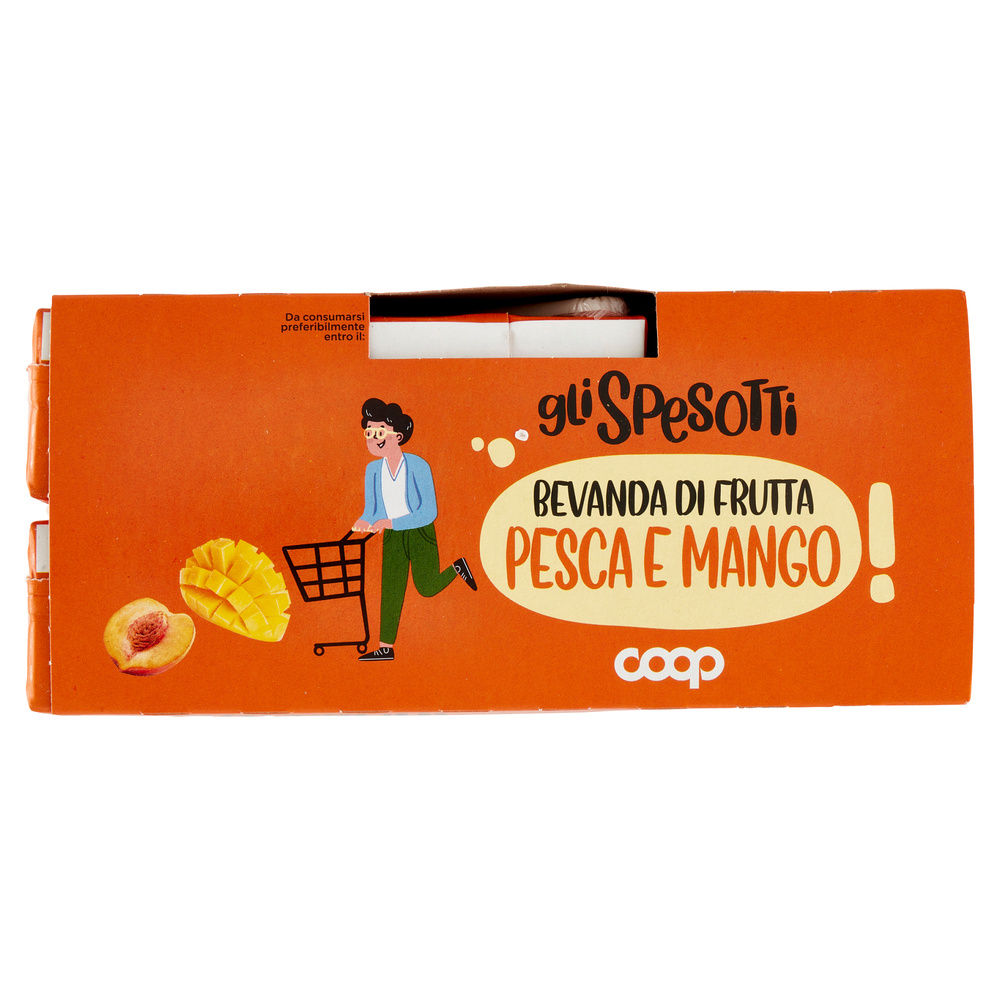 BEVANDA DI FRUTTA PESCA E MANGO GLI SPESOTTI COOP CLUSTER 200X6 - 6