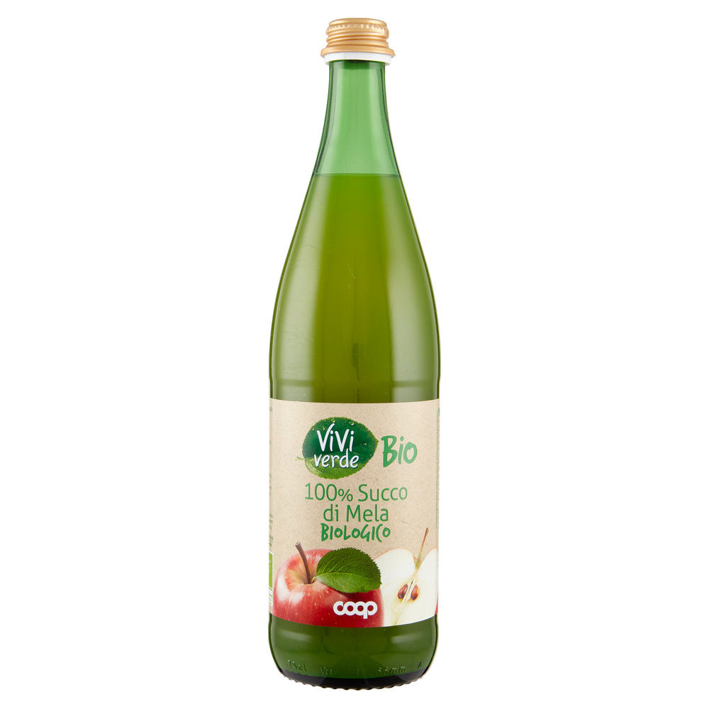 SUCCO DI MELA TORBIDO BIO VIVIVERDE COOP BOTTIGLIA VETRO ML 750 - 3