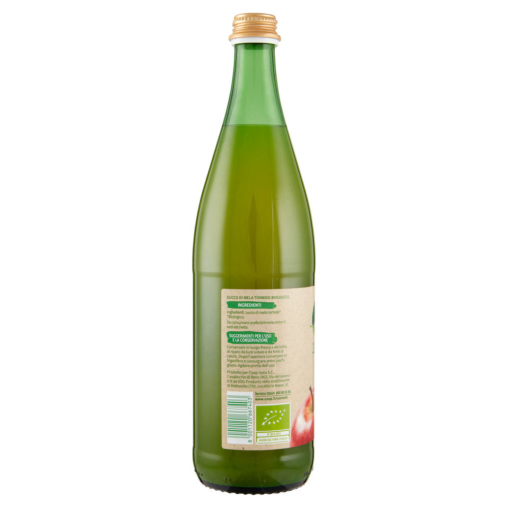 SUCCO DI MELA TORBIDO BIO VIVIVERDE COOP BOTTIGLIA VETRO ML 750 - 4