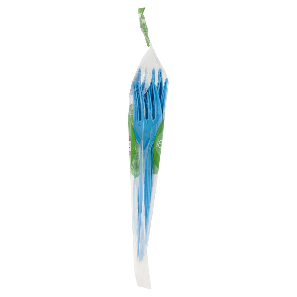 FORCHETTE SMART ECOTABLE MATER-BI TURQUOISE PZ.6 - 3