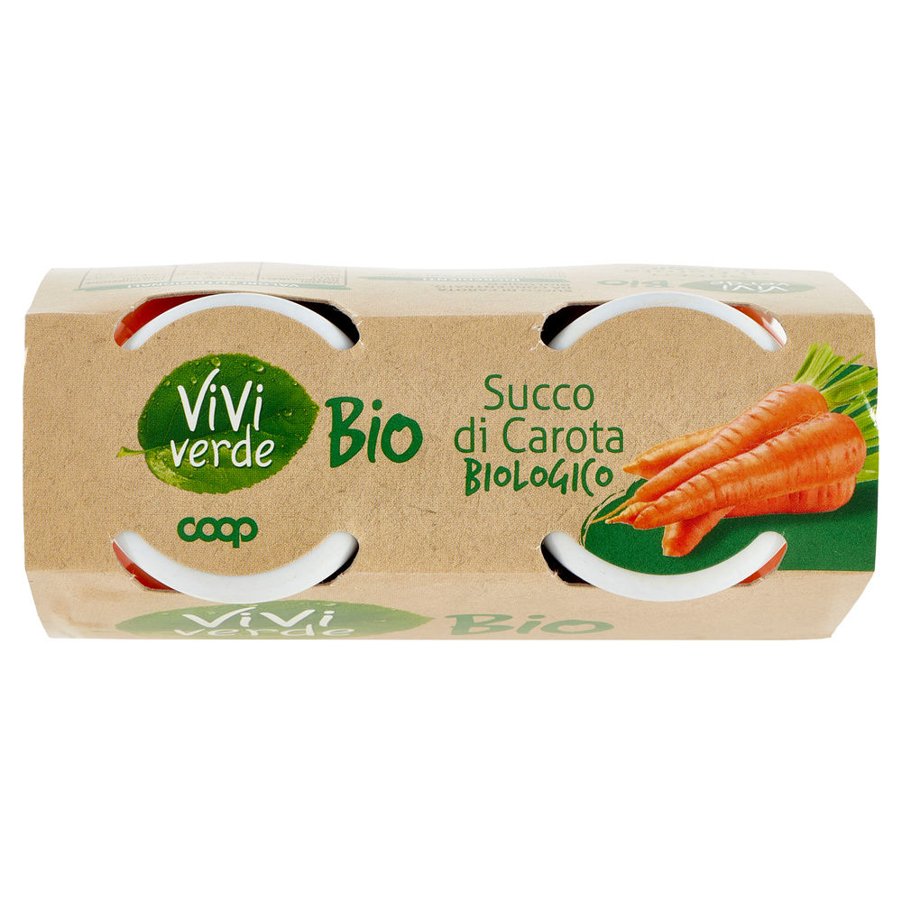 SUCCO DI CAROTA VIVIVERDE BIO COOP CLUSTER ML 200 X 2 - 6