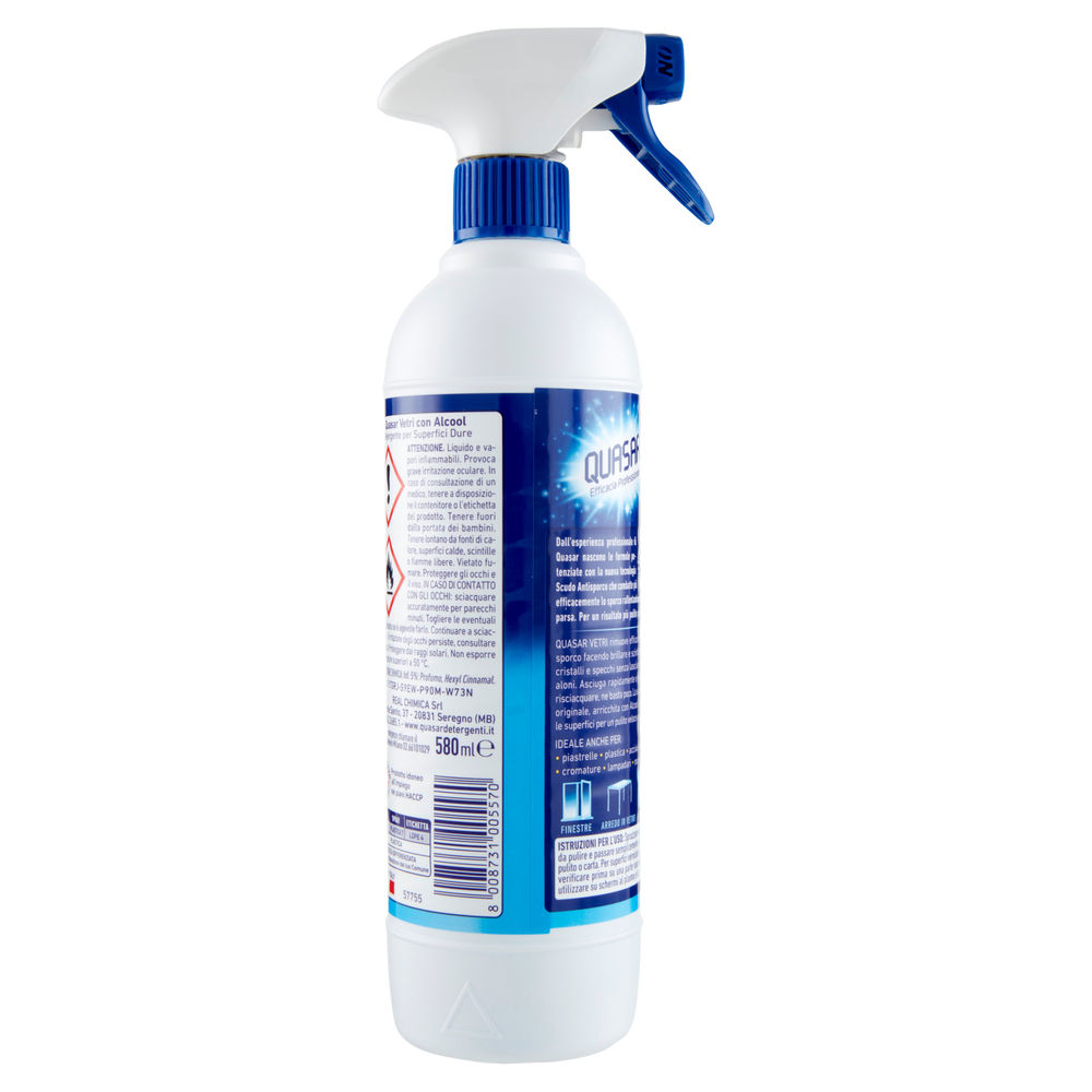 DETERGENTE VETRI QUASAR SPRAY ML.580 - 1