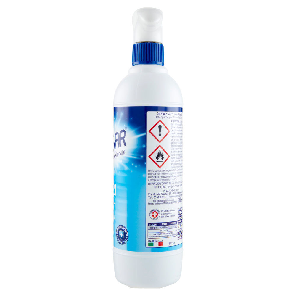 DETERGENTE VETRI QUASAR SPRAY ML.580 - 5