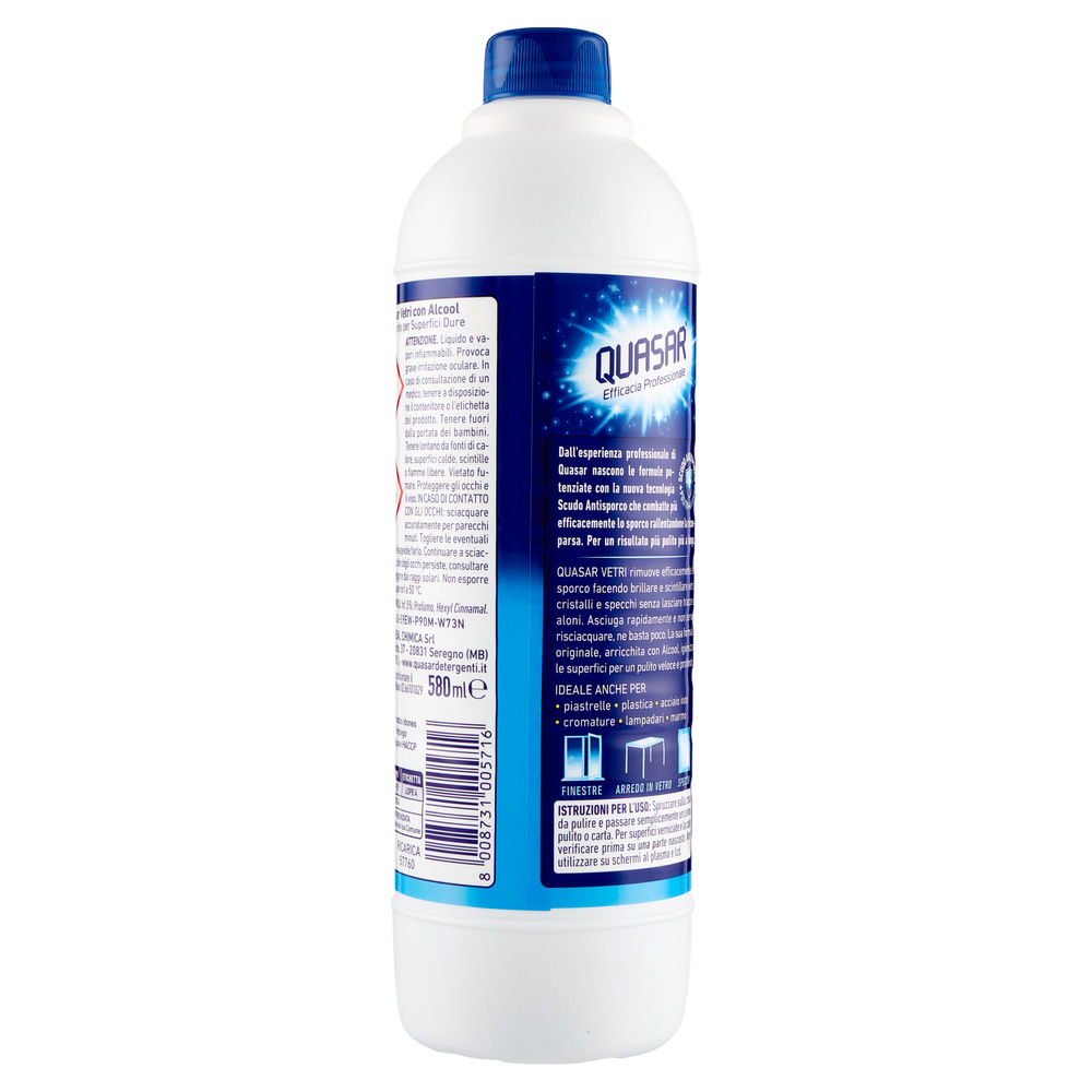 DETERGENTE VETRI QUASAR RICARICA ML.580 - 1